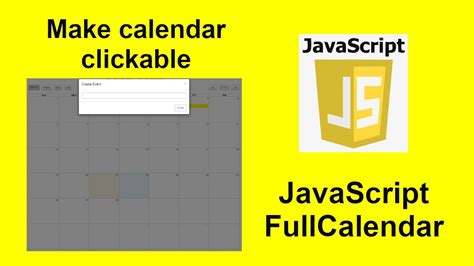 04 How To Make Calendar Clickable Open Alert Box Modal On Click