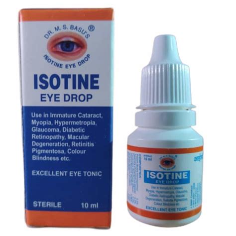 Buy Isotine Eye Drops 10 60ml Naturalved