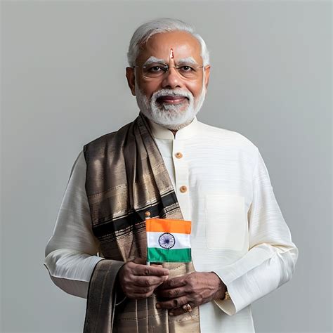 Premium Photo Indian Prime Minister Narendra Modi With Indian