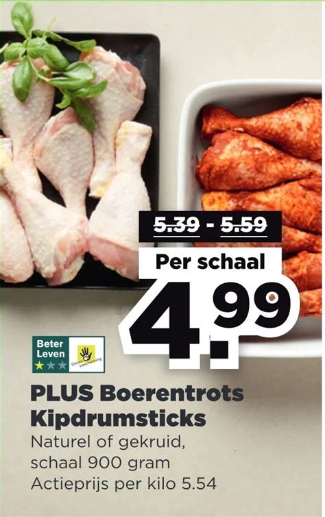 Plus Boerentrots Kipdrumsticks Aanbieding Bij Plus