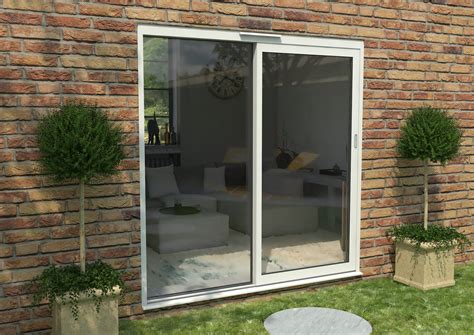 Mm Supreme White Aluminium Sliding Doors Rh Sliding Lh Fixed At