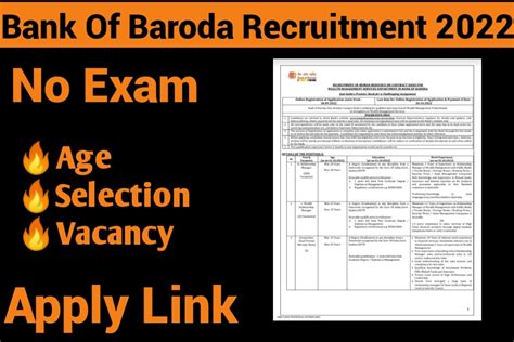 Bank Of Baroda Recruitment 2022 Notification Out For 346 Manager And