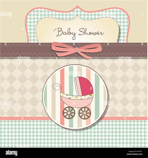 baby girl announcement card Stock Photo - Alamy