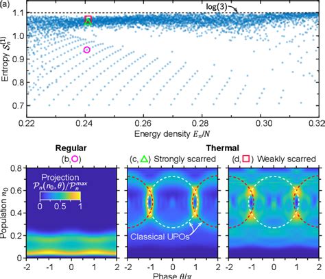 Figure 1 From Quantum Scars And Regular Eigenstates In A Chaotic Spinor