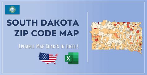 South Dakota Zip Code Map