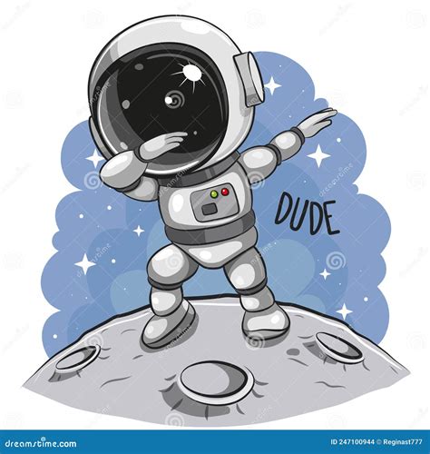 Astronauta Bailarina En La Luna Ilustraci N Del Vector Ilustraci N De