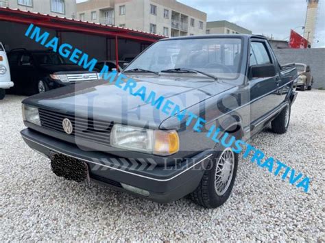 VW Saveiro GL cor preta álcool ano mod 1989 1989 Carros em leilão