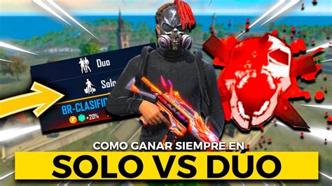 COMO GANAR EN SOLO VS DÚO PARA MEJORAR EN FREE FIRE Tips trucos y