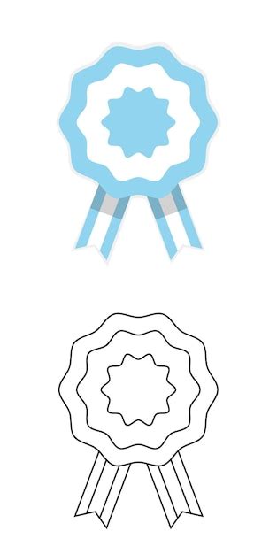 Premium Vector Argentina Cockade Badge With Ribbons Rosette