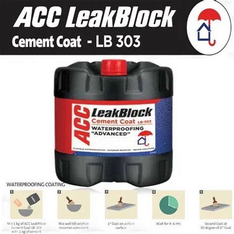 ACC LB 303 Leakblock Cement Coat For Waterproofing At Best Price In Jammu