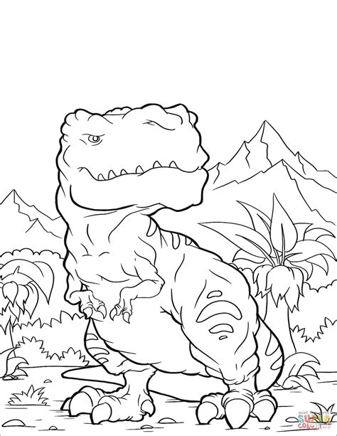 Coloriage Tyrannosaure Coloriages Imprimer Gratuits