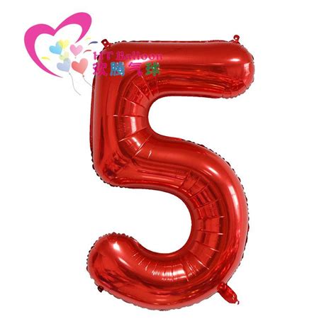 Cheap 40 Inch Red Large Numbers Balloon 0 9 Birthday Party Decorations