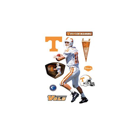 Life Size Peyton Manning Tennessee Wall Decal Shop Fathead® For