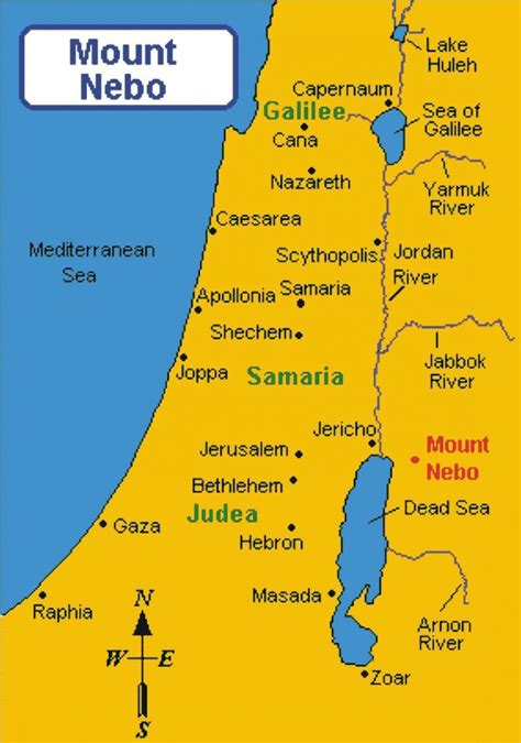 Jerusalem nach Jericho map - Karte von Jericho nach Jerusalem (Israel)