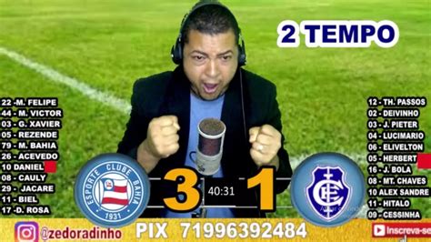 BAHIA 4X1 ITABUNA REAÇÕES ZE DO RADINHO YouTube