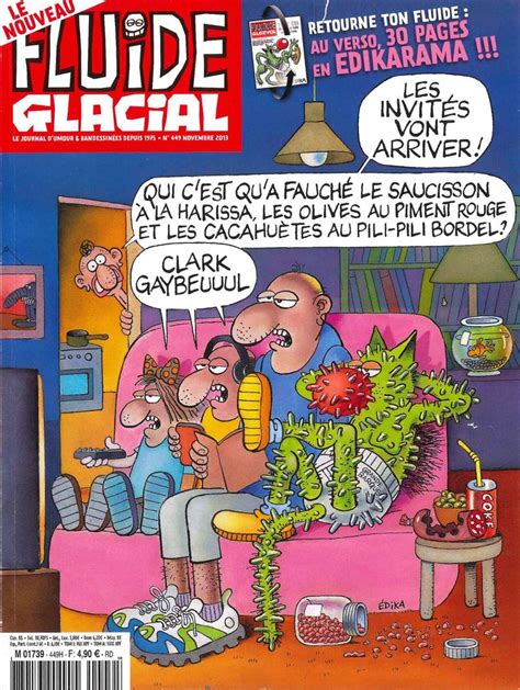 Fluide Glacial N° 449 Novembre 2013 Couverture Recto Edika Fluide Glacial Bd Comics