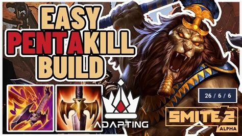 This Is An Easy Penta Kill Build For Anhur Jungle Smite Youtube