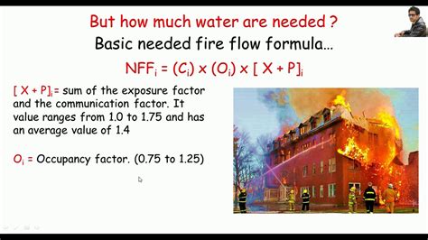 How To Calculate Water Demand For Fire Youtube