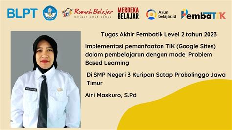 Full Video Implementasi Pembatik Level Pembelajaran Berbasis Tik