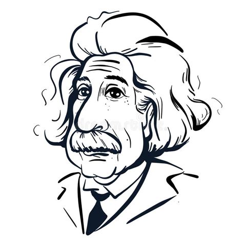 Retrato De Albert Einstein O Físico Teórico Que Desenvolveu a Teoria