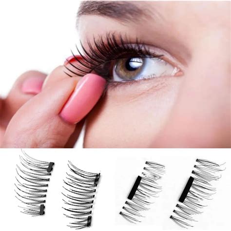 Double Magnet 3D Mink Lashes False Eyelashes Makeup 6D Magnetic Eye