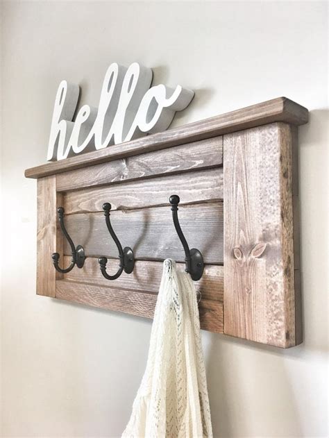 Rustic Farmhouse Wall Coat Rack At Hilda Neill Blog