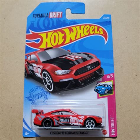 Jual HOT WHEELS KEMASAN KERUT TEKUK CUSTOM 18 FORD MUSTANG GT HW