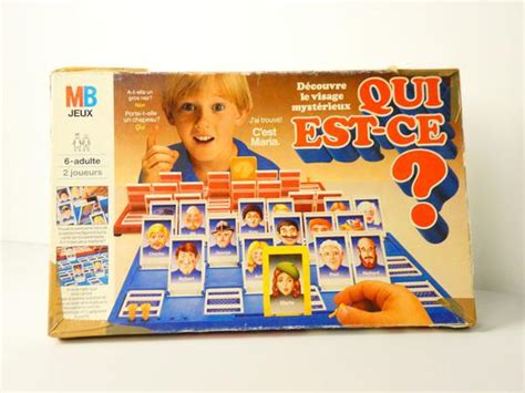 Jeu de société Vintage années 1980 Qui est ce Découvre le