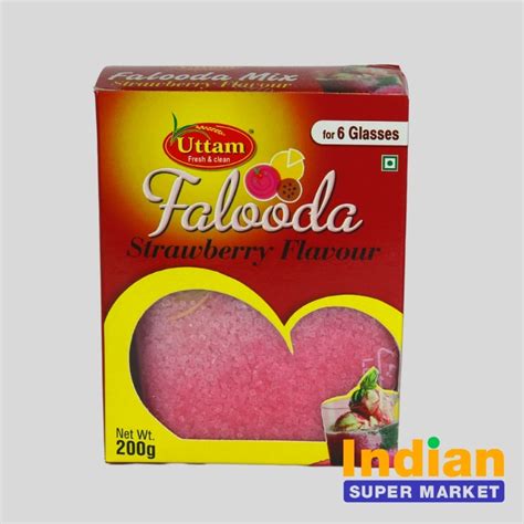 Uttam Strawberry Falooda Mix Gm Indian Supermarket