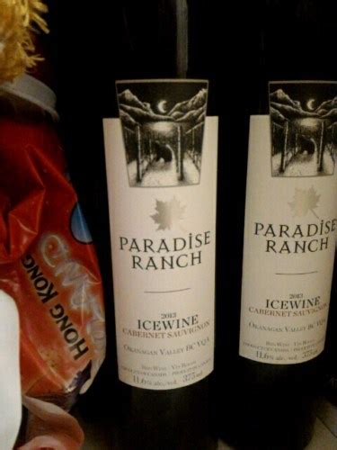 Paradise Ranch Cabernet Sauvignon Icewine Vivino US