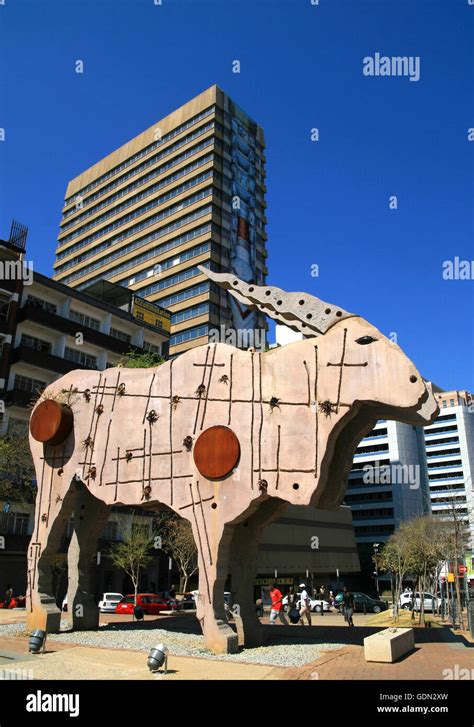 Street Scene Johannesburg Downtown South Africa Stock Photo Alamy