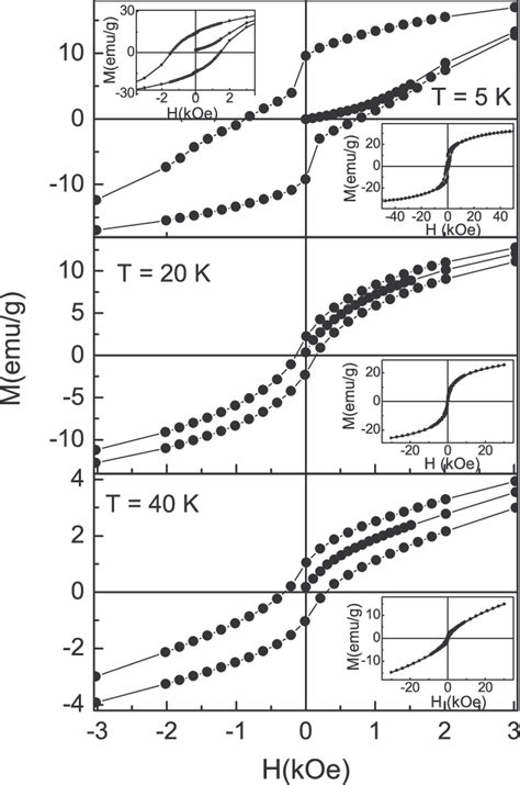 Hysteresis Loops Of The Nio Powder Sample Measured At Different