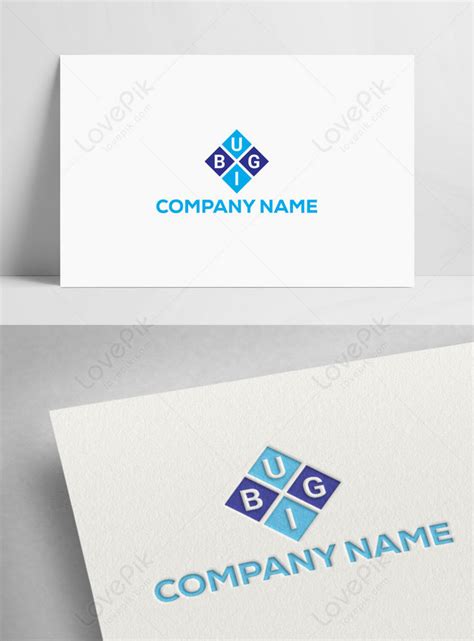 initial letter buig logo  icon design vector image template template