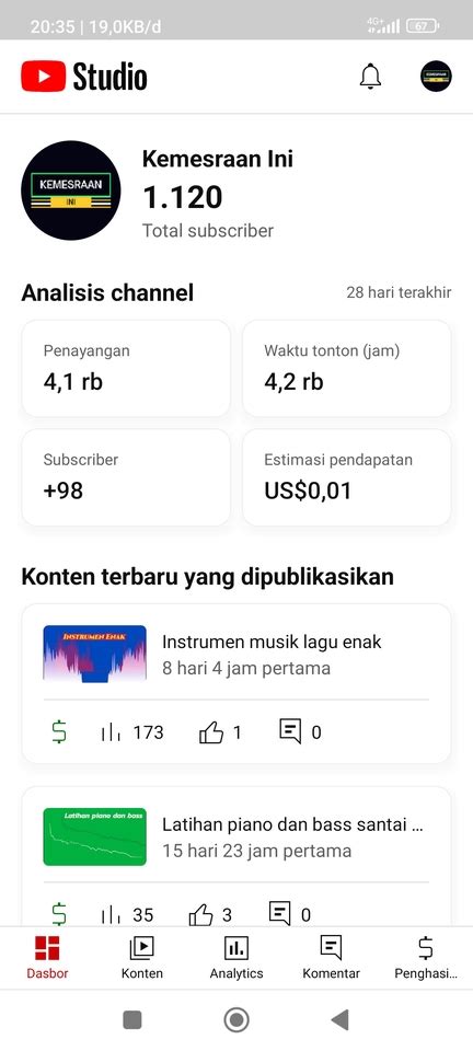 Akun Youtube Monetisasi Subscriber Sepaket Adsense Blum Pin