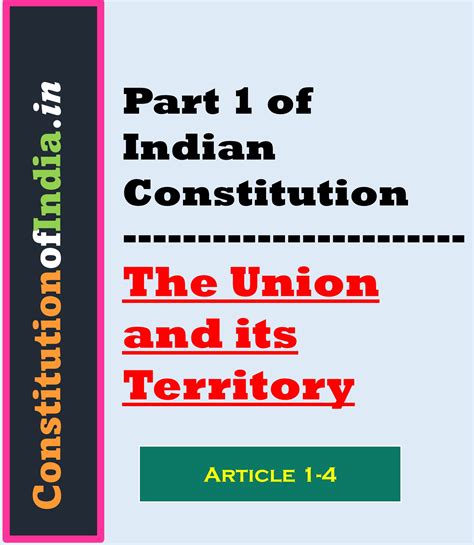 PART 1 OF INDIAN CONSTITUTION ConstitutionofIndia In