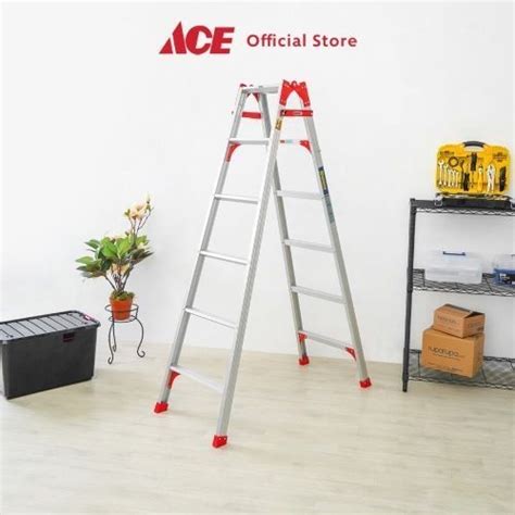 Jual Ace Fixsteps Tangga Aluminium 2 In 1 6 Step Shopee Indonesia