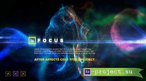 Videohive In Focus Particle Titles Project For After Effects