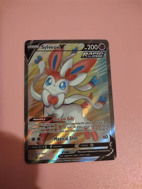 Mavin Pokemon Sylveon V Full Art Evolving Skies