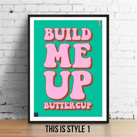 Build Me up Buttercup Lyrics Print the Foundations Inspired - Etsy