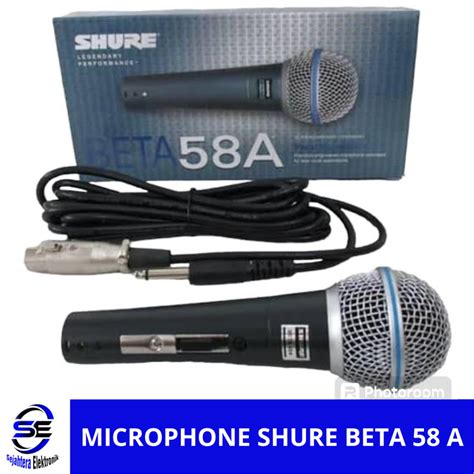 Jual Mic Kabel Shure Beta A Grade A Mic Bahan Besi Sejahtera