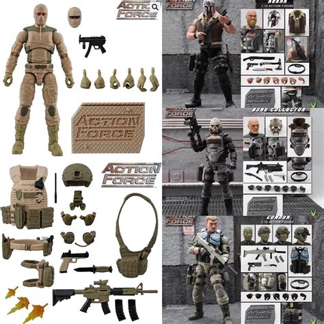 Spot VALAVERSE 1 12 Action Force Special Deployment 3 Bone Set Kerak