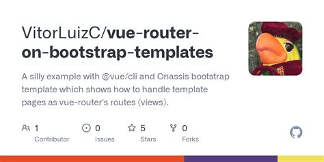 Github Vitorluizc Vue Router On Bootstrap Templates A Silly Example