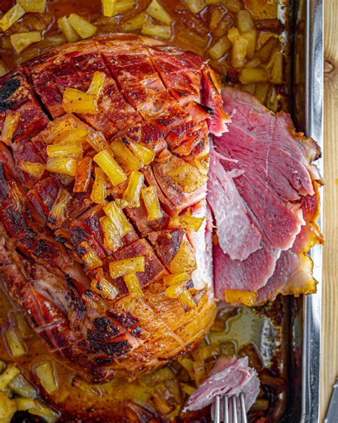 Brown Sugar Pineapple Baked Ham Cheekykitchen