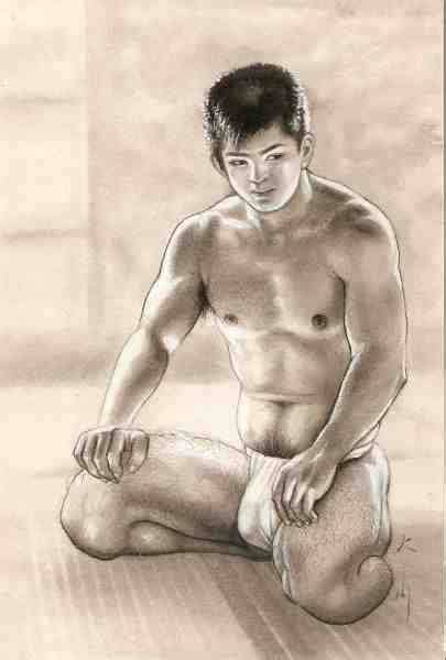 Thumbs Pro Japanese Gay Art Illustrations By Tatsuji Okawa From