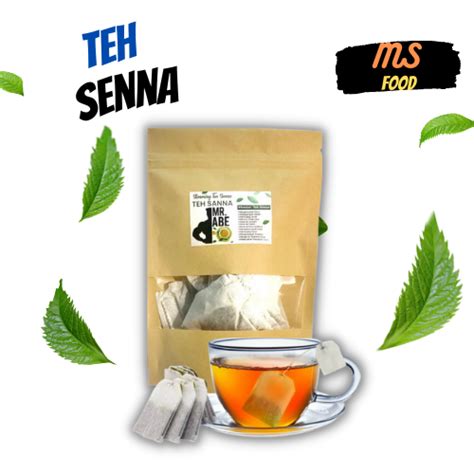 Daun Senna Original Uncang Teh Sanna Cuci Perut 100 Asli Lazada