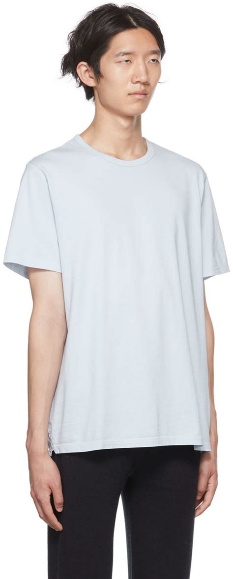 Vince Blue Garment Dye T Shirt Vince