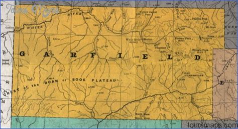 Garfield County Colorado Map - ToursMaps.com