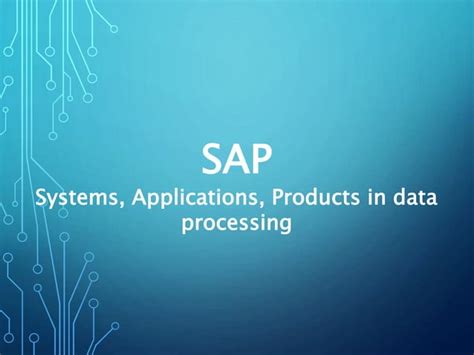 Sap Basics Sap Modules Ppt