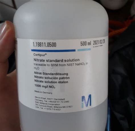 Dung Dịch Chuẩn Nitrate Standard Solution Hãng Merck Thiết Bị Hà Nội