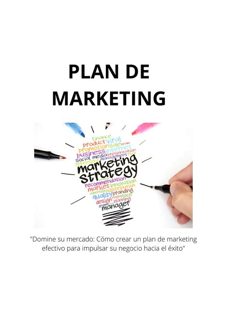 Solution Plan De Marketing Domine Su Mercado C Mo Crear Un Plan De